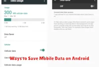 Ways to Save Mobile Data on Android